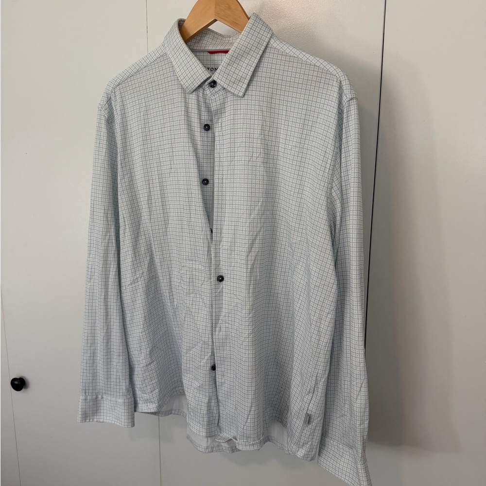 Stone Rose Light Blue Checkered Shirt